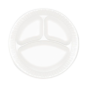 Foam Plate 9" 3-Compartment (500/Case)