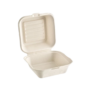 Fiber clamshell container 6x6 (250/Case)